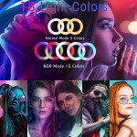 Wholesale Ring Light 14" RGB Ringlight 3 Cell Phone Holder 18 RGB Colors Dimmable LED Ring Light for Photography Shooting TIK Tok YouTube Video Recording Live Streaming Makeup (No Stand) (RGB)